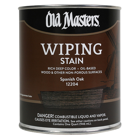 OLD MASTERS 1 Qt Spanish Oak Oil-Based Wiping Stain 12204
